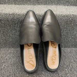 [Sam Edelman] Lewellyn Leather Mules in Black